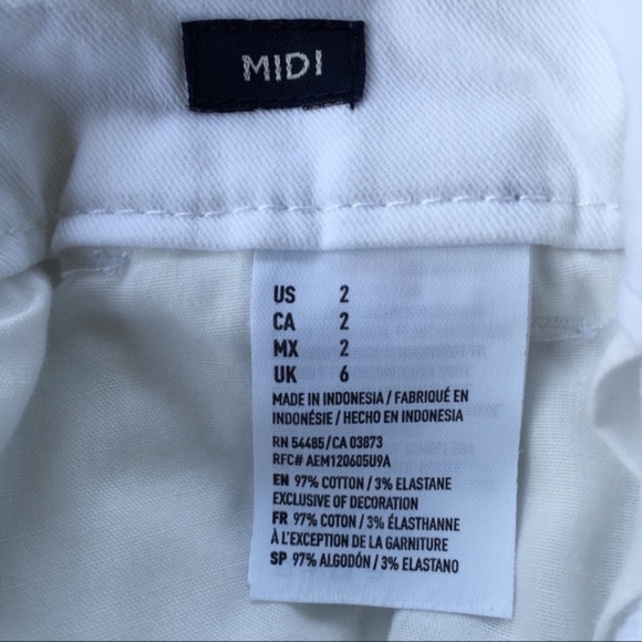 American Eagle white shorts size 2 - Picture 2 of 8